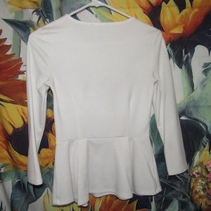 Forever 21 Tops - White Mid-Sleeve Shirt from Forever 21 Forever 21 Tops - White Mid-Sleeve Shirt from Forever 21